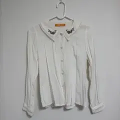 Fi.n.t 襟刺繍 ブラウス