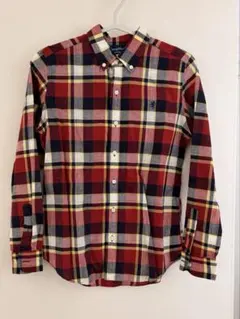 美品 GYMPHLEX ジムフレックス ガンクラブチェック ロゴ シャツ 14 