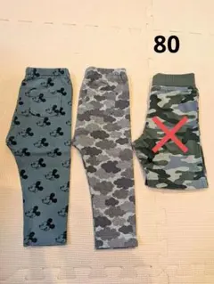 ユニクロ　レギンス　10分丈　80
