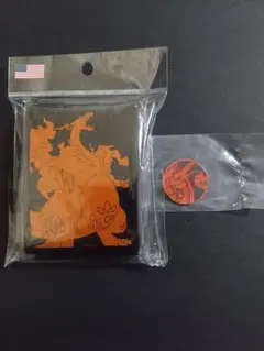 キョダイマックス　リザードンデッキシールドとコイン　海外限定品