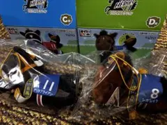 タイトーくじ 競走馬 ぬいぐるみ 2点セット