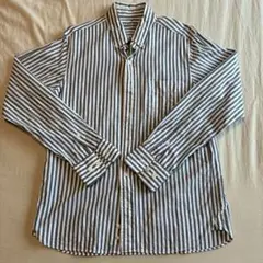 無印良品　ストライプシャツ　長袖　Mサイズ