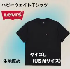 リーバイス ヘビーウェイト Tシャツ ブラック　JP Lサイズ（us Mサイズ）