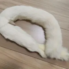 ホワイト ファー マフラー ティペット　和装