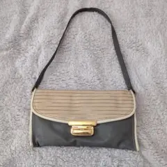 ストライプデザイン ショルダーバッグ