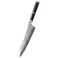 風刃鬼反り3層ダマスカスV金10号切付ペティナイフ170mm 黒檀八角柄 風刃鬼反り3層ダマスカスV金10号切付ペティナイフ170mm 黒檀八角柄