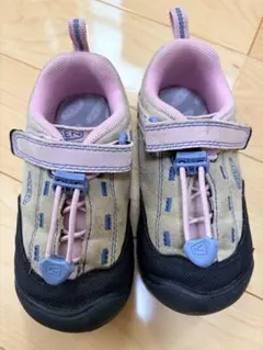 KEEN キッズ スニーカー ベージュ ピンク 16cmのサムネイル