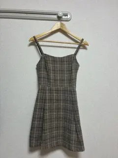 チェック柄キャミワンピース ※値引き可能