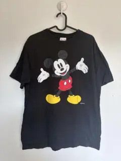 XLARGE×ミッキー　コラボレーションTシャツ　黒　Lサイズ