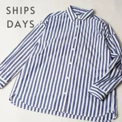 SHIPS DAYS シップスデイズ ストライプシャツ コットン M/L