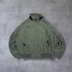 【seiya様専用】コロンビア希少ナイロンジャケットLカーキ刺繍ロゴ裏地フリース