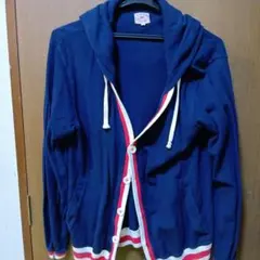 BEAMS HEARD フード付きネイビーカーディガン M