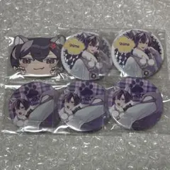 浦島坂田船 志麻 缶バッジ 2023 ハロパ 猫 等身 メイン チェック シクレ