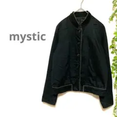 【mystic/ミスティック】ジャケット　ジャンパー　ブルゾン　薄手　黒　裏地有のサムネイル