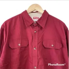 Wrangler ラングラー アメリカ 古着 コットン ワーク 長袖 シャツ L