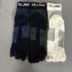 Callaway 3本指ソックス 3足セット25-27cm、