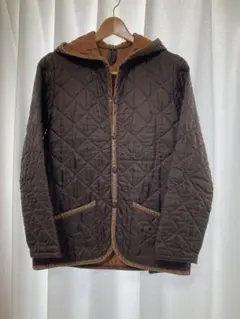 【Lavenham】キルティングジャケット フード付き ブラウン