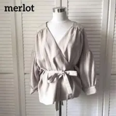 merlot メルロー　カシュクール　ノーカラージャケット　ブラウスジャケットのサムネイル