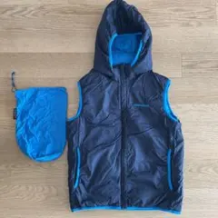 モンベル　サーマランド フードベスト Kid's 140（収納袋付）