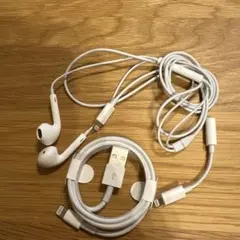 Apple Lightning 有線イヤホン 充電ケーブルセット