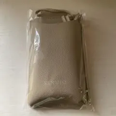 KINUJO スマホショルダーバッグ ベージュ