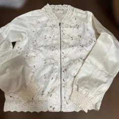 axes femme アイボリー刺繍ジャケット Mのサムネイル