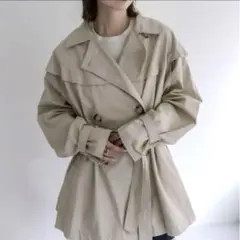 2wayポンチョジレトレンチ ベージュ サイズ1 ミスティックのサムネイル