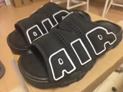 【中古】NIKE MORE UP TEMPO Slide ブラック