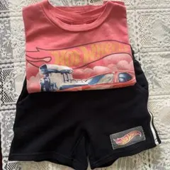 Hot Wheels 車 グラフィック Tシャツ&パンツセット