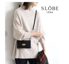 ★スローブイエナIENAワイドリブニュアンスタートルネックニットセーター