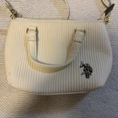ポロアッスン プリーツミニトートショルダーバッグ