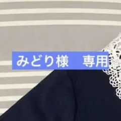 【専用】レース襟付きネイビー長袖Tシャツのサムネイル
