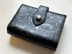 ラルフローレン/財布/カービング/レザー/RL/イタリア製/ウォレット/ブラック