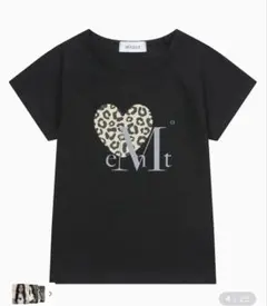 MUCENT ムセント シエラ ヒョウ柄 ハート 半袖Tシャツ