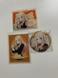 十王星南　タワーレコードカフェ　アクリルカード　マグネット　缶バッジ　セット