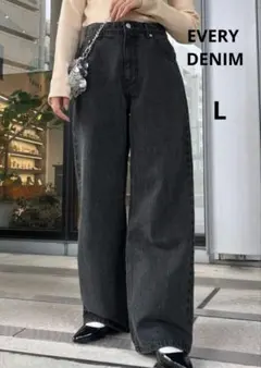 EVERY DENIM　straight denim　ストレートデニム　ブラック