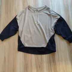 RAY CASSIN トレーナー ベージュ×黒