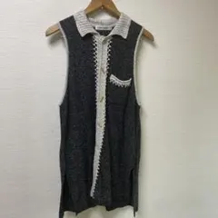 TWO GROUP ニットベスト ノースリーブ　ブラック　FREEのサムネイル