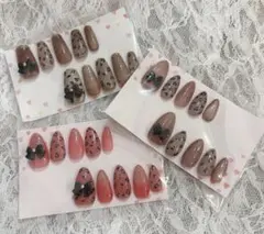 ヒョウ柄 ネイルチップ まとめ売り 1