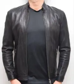 定価12万 niibo ラム スキン 羊革 レザー ライダース ジャケットのサムネイル