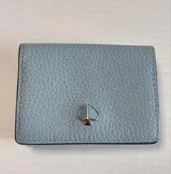Katespadeケイトスペード♤ミニ財布　ウォレット水色ブルージーン