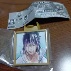 ナルト疾風伝 NARUTO 豆ガシャ 描き下ろしミニ色紙 　うちはサスケ