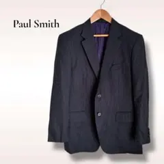 Paul Smith ネイビーストライプ ウール テーラードジャケット 日本製