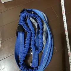 Mellbo 犬用リード ショルダー 多機能 140-170cm ブルー