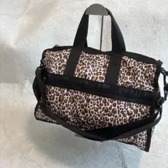 希少 美品 ブリーフィング briefing カートバッグ レオパード 豹柄