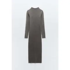 新品未使用タグ付 ZARAフェイドエフェクト FITTED ワンピース L