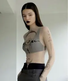 トップス horoscope tattoo tops(nude)star horoscope tattoo tops(nude)（star,F）