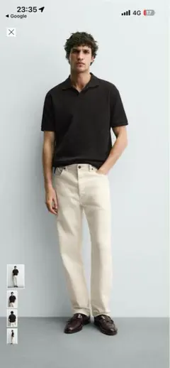 Tシャツ ポロシャツ ZARA ニットポロのサムネイル