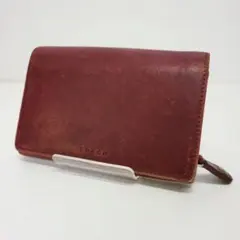 い*ひ様 COACH コーチ 折り財布 レザー ボルドー ヴィンテージ 希少