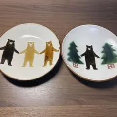 新品未使用 ヤッチとムーン クマ 皿2枚 ぼくたちクマ大皿(A)[お一人様2点まで] - Craft・Gift ヤッチと